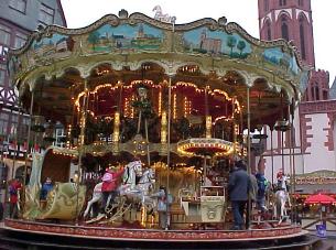Karusell am Weihnachtsmarkt