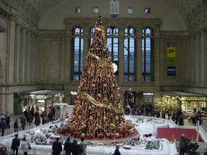 Hauptbahnhof Weihnachtsbaum