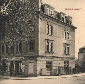 Das Stammhaus - Papier-Handlung  P. H. Verbeek auf Postkarte von 1910